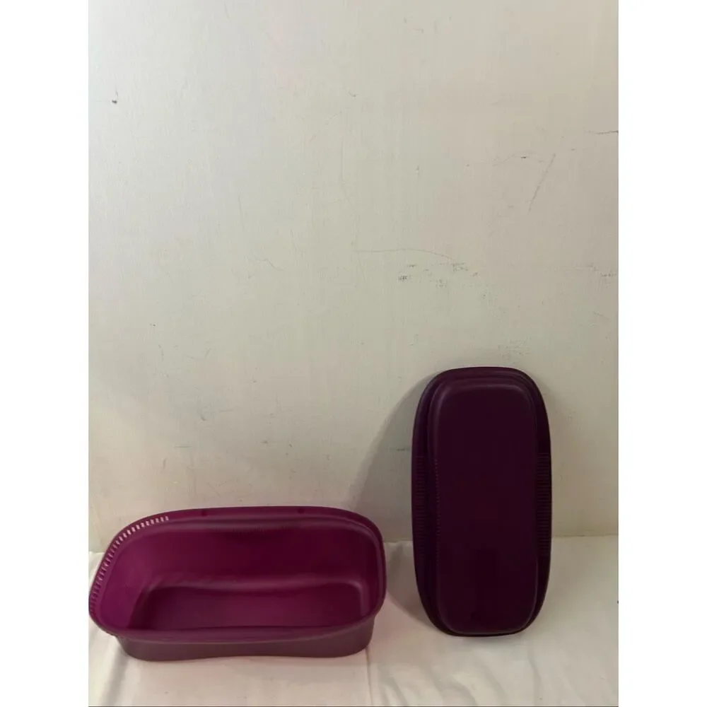 Tupperware‎ XL Microwave Noodle Cooker Purple 2 pieces
